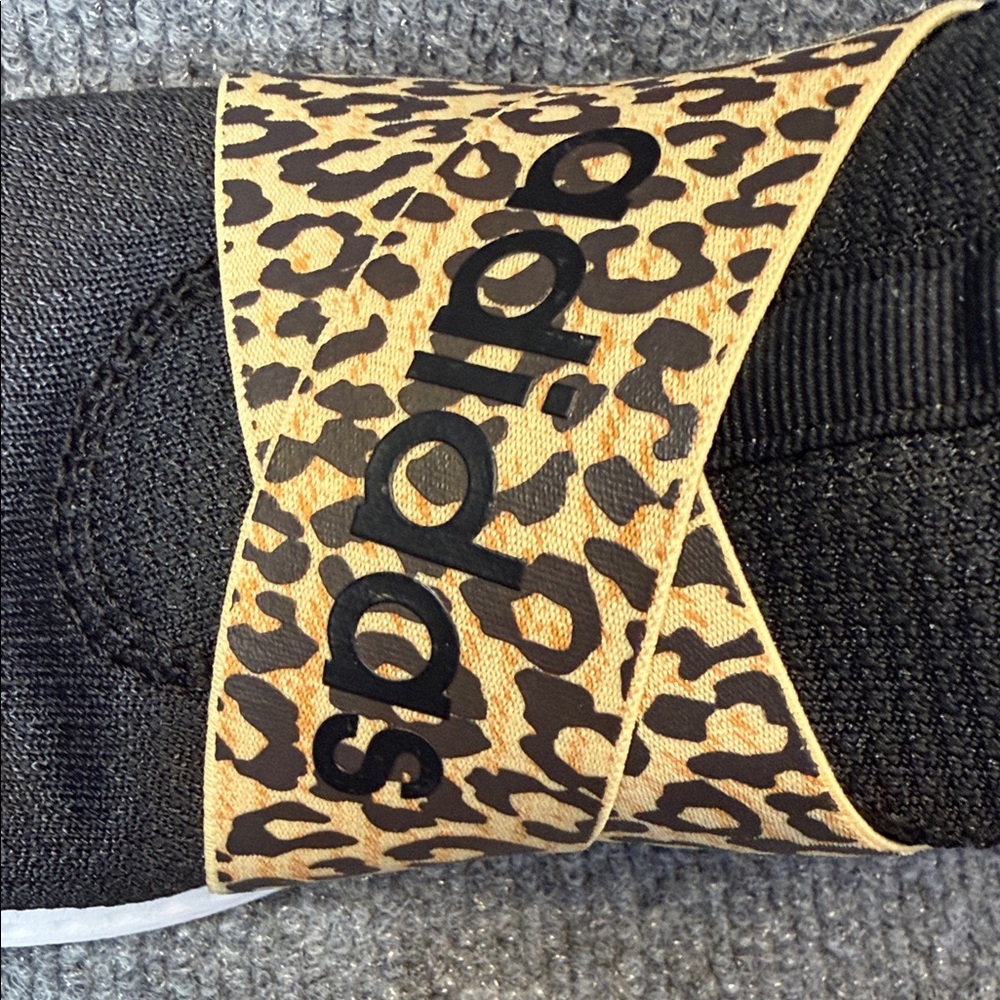 Adidas Puremotion Adapt Black and Leopard Slip-On Shoes Size 8.5 - Picture 12 of 13